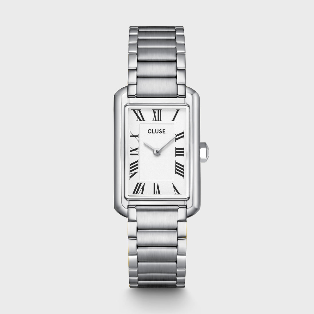 CLUSE Belisenna Watch Steel, White, Silver Colour CW15002 - watch.