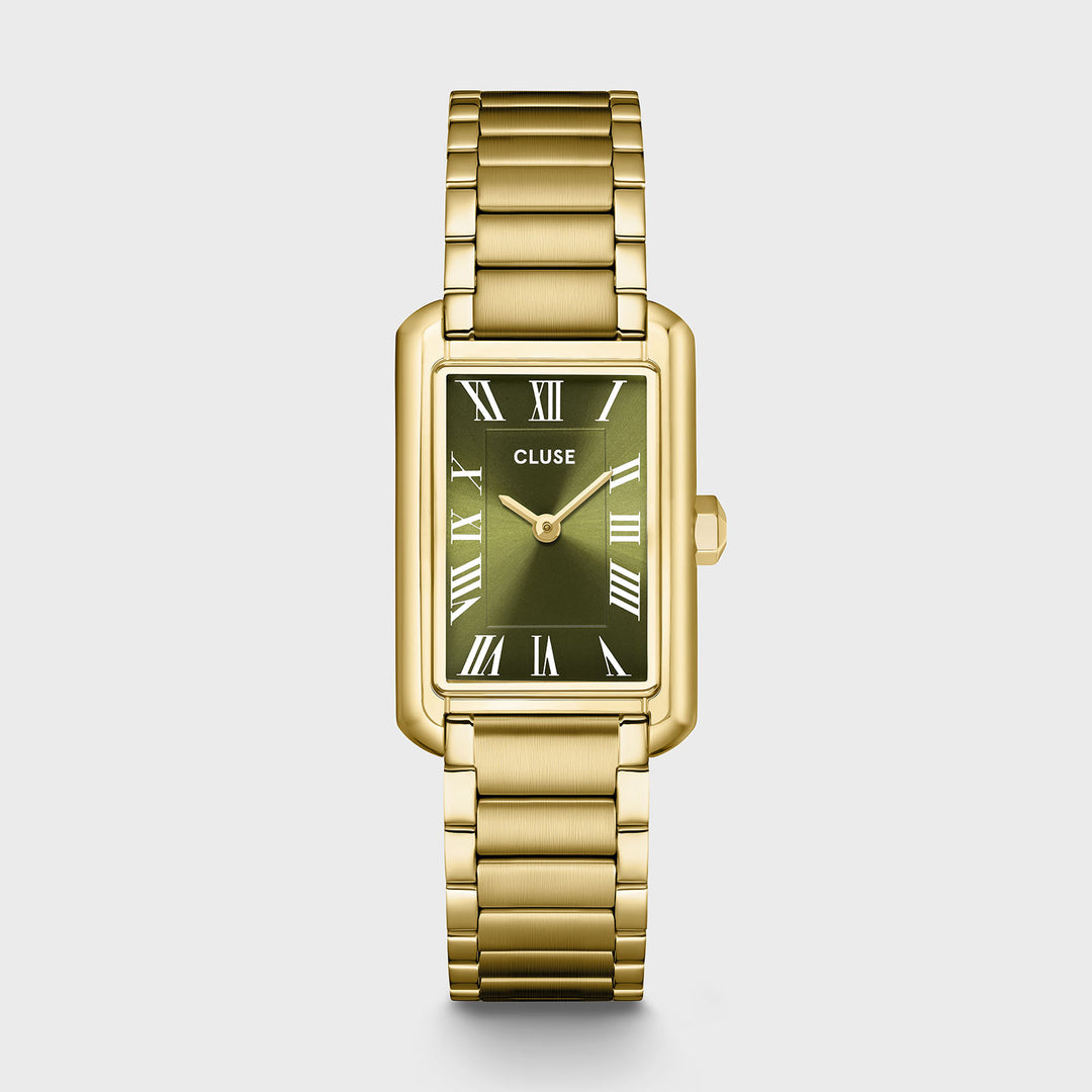 CLUSE Belisenna Watch Steel, Olive, Gold Colour CW15007 - Watch
