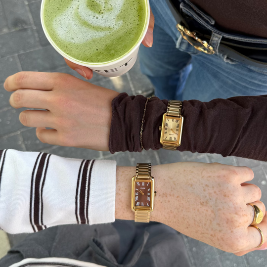 CLUSE Belisenna Watch Steel, Full Gold Colour CW15009 - Watch on model