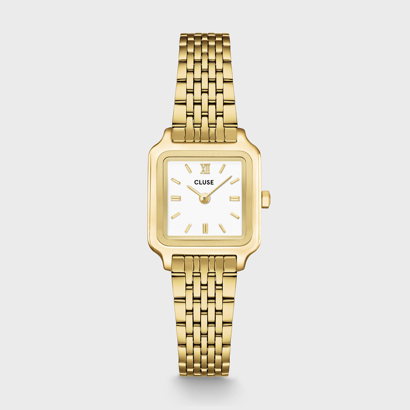 CLUSE Gracieuse Mini Watch Steel, White, Gold Colour CW15506 - Watch