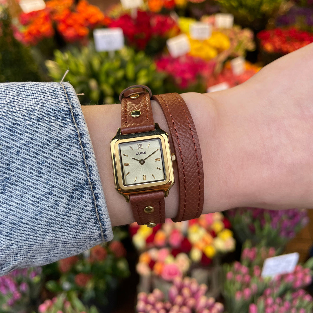 Nut Shell Watch CLUSE Gracieuse Mini Watch CW15507 Brown/Gold – Official CLUSE Store