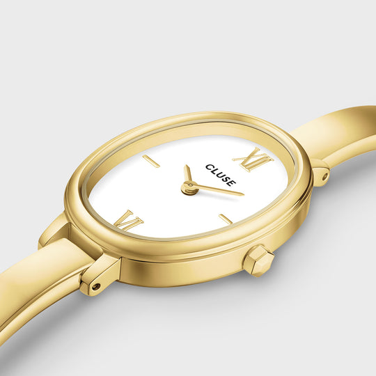 CLUSE L'Ovale Watch Steel, White, Gold Colour CW16101 - Watch case detail