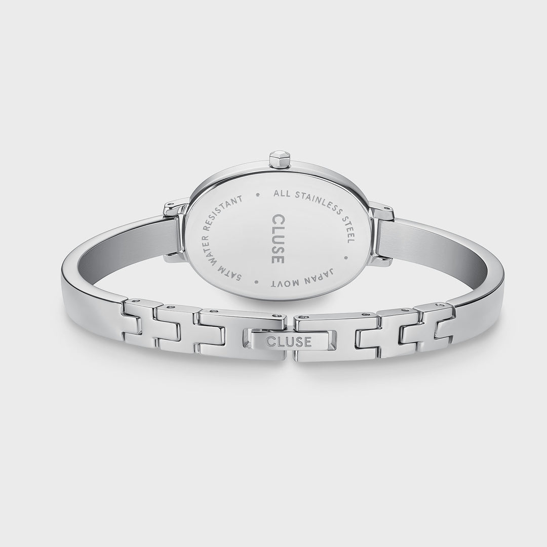 CLUSE L'Ovale Watch Steel, White, Silver Colour CW16102 - Watch clasp and back