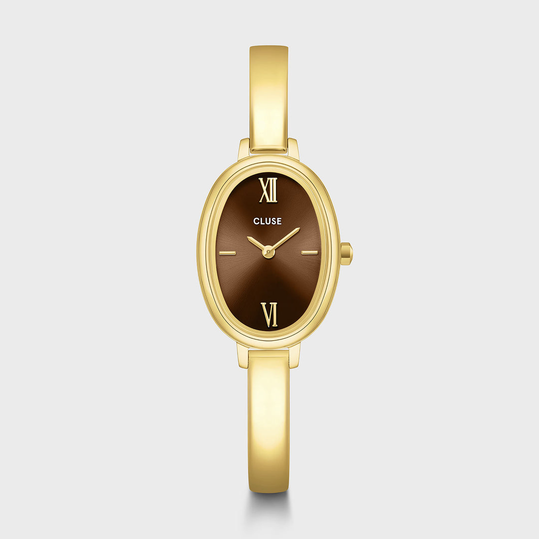CLUSE L'Ovale Watch Steel, Brown, Gold Colour CW16105 - Watch