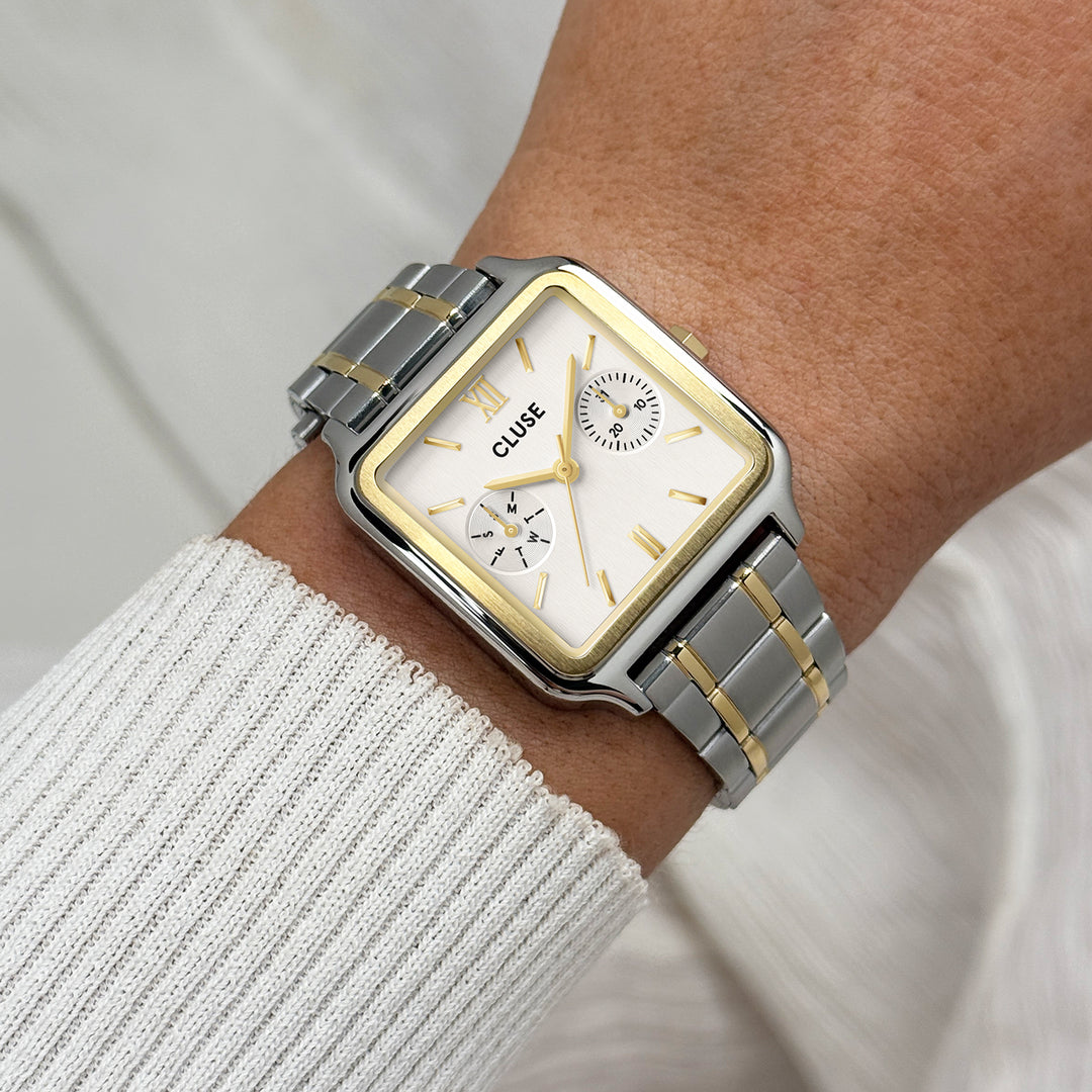 CLUSE Gracieuse Multifunction Watch Steel, Silver, Two Tone CW16402 - Watch on wrist