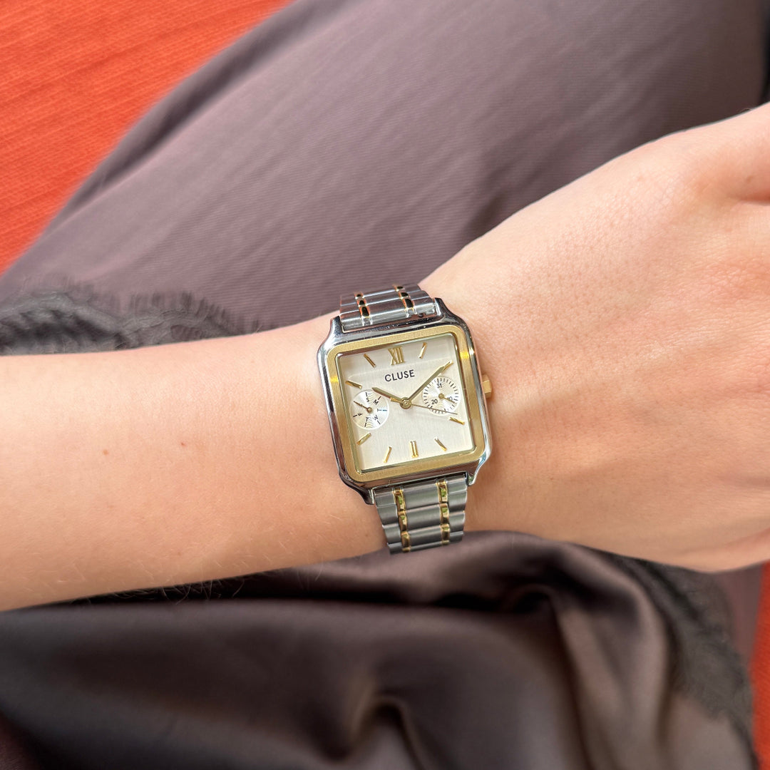 CLUSE Gracieuse Multifunction Watch Steel, Silver, Two Tone CW16402 - Watch on model