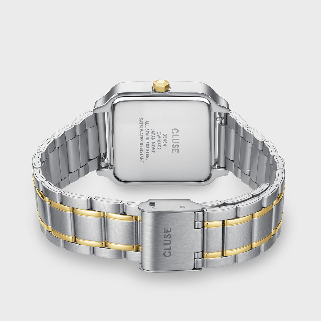 CLUSE Gracieuse Multifunction Watch Steel, Silver, Two Tone CW16402 - Watch clasp and back
