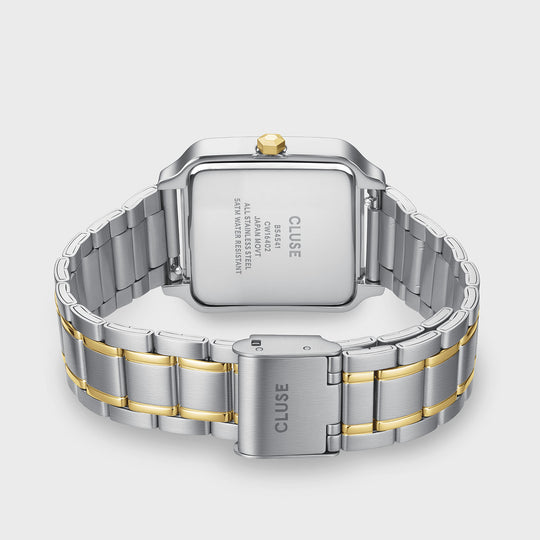 CLUSE Gracieuse Multifunction Watch Steel, Silver, Two Tone CW16402 - Watch clasp and back