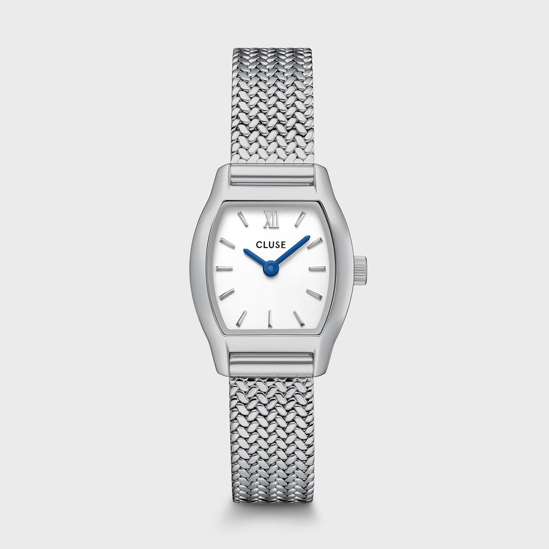 CLUSE Tonnette Mini Watch Mesh, White, Silver Colour CW16502 - Watch