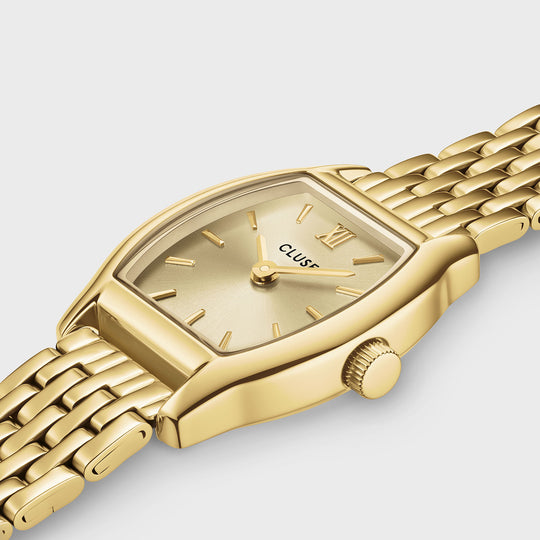 CLUSE Tonnette Mini Watch Steel, Gold, Gold Colour CW16503 - Watch case detail