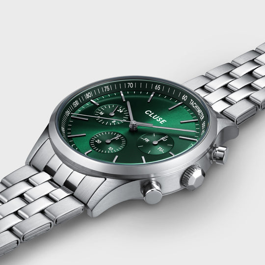 Anthéor Multifunction Watch Steel Green, Silver Colour CW21002 - Watch detail