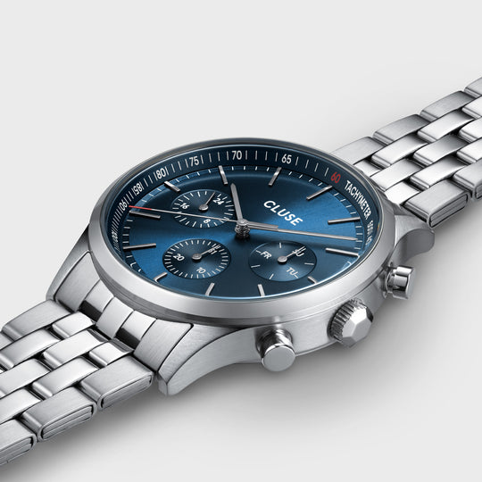 Anthéor Multifunction Watch Steel Blue, Silver Colour CW21003 - Watch detail
