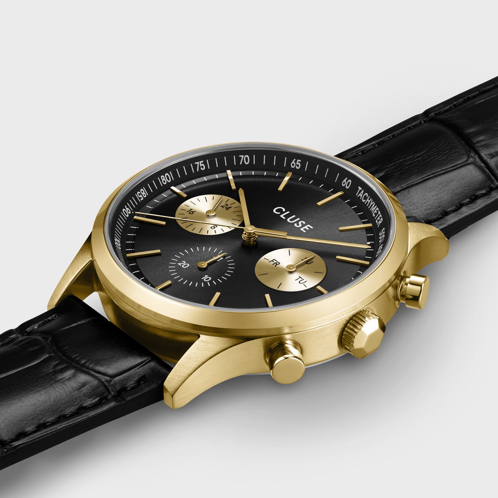 CLUSE Anthéor Multifunction Watch CW21004 Black/Gold - Official