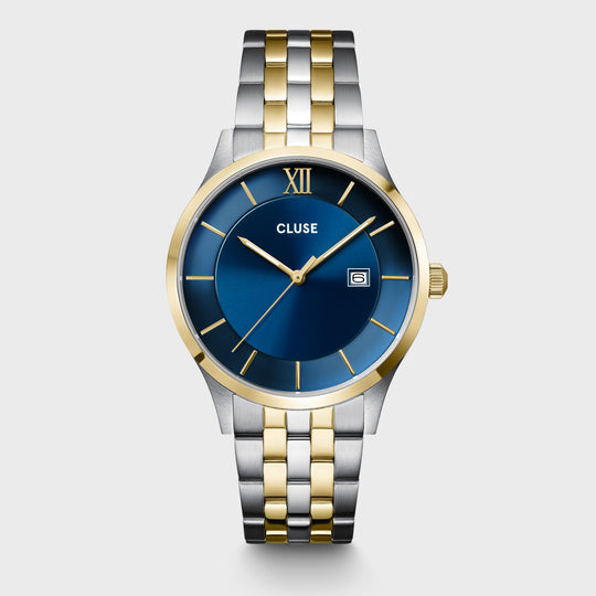 Aravis 3-hand Watch, blue, bicolour CW22703 - frontal image