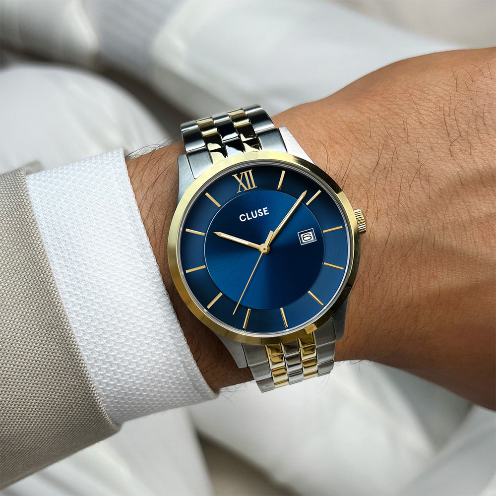 Aravis 3-hand Watch, blue, bicolour CW22703 - wristshot