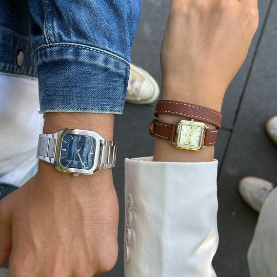 CLUSE Gracieuse Petite Watch Double Leather, White stones, Nutshell, Full Gold Colour CW11821 - Watch on influencer