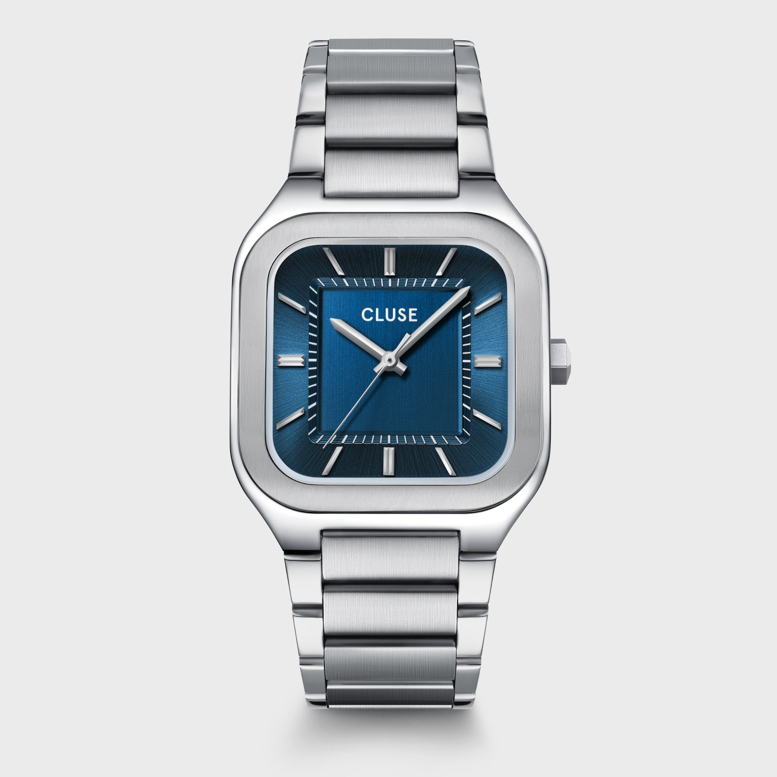 CLUSE Quadrus Horloge CW25701 Blauw/Zilverkleurig - Officiële