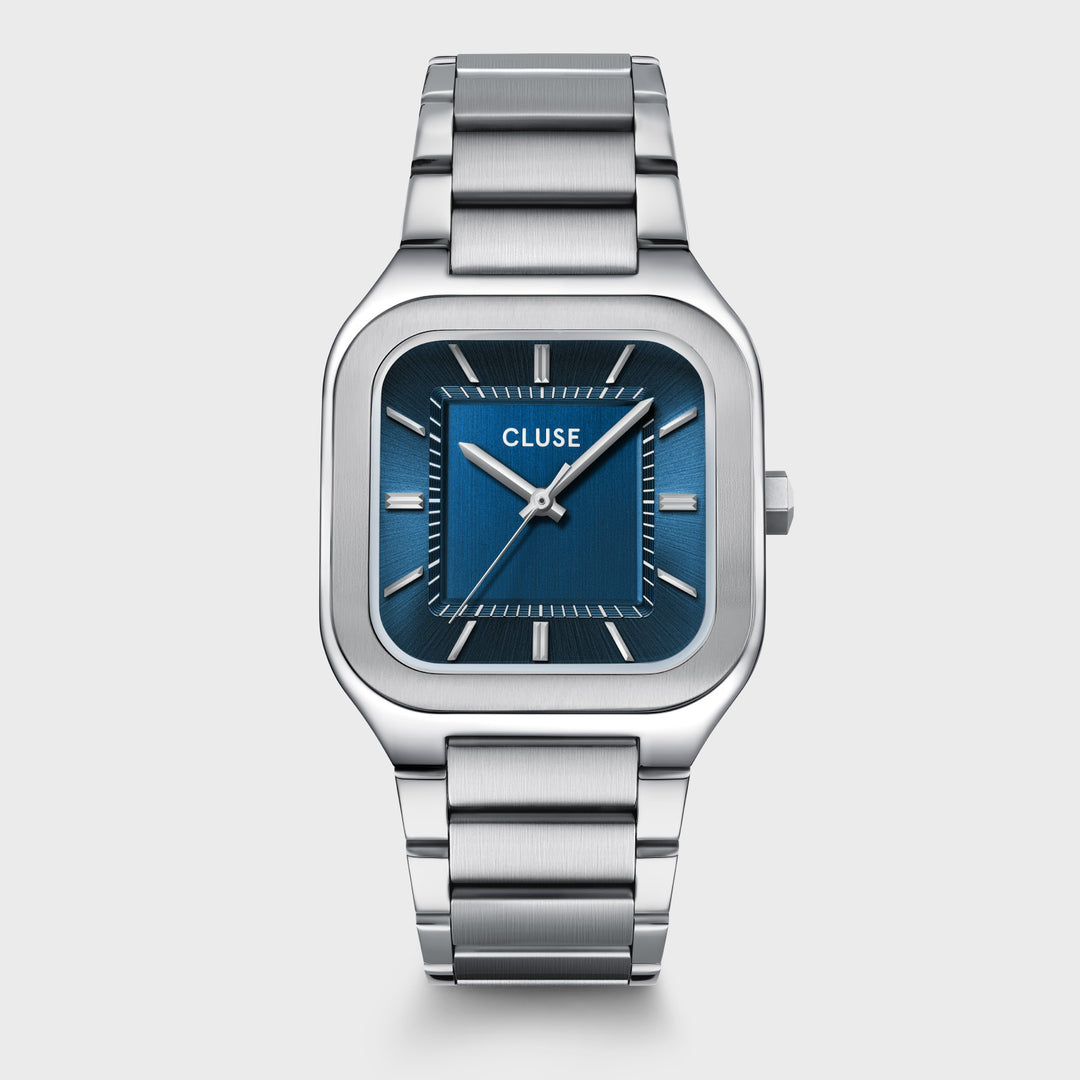 CLUSE Quadrus Steel, Blue, Silver Colour CW25701 - Watch