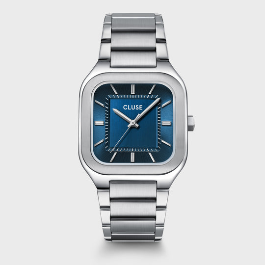 CLUSE Quadrus Steel, Blue, Silver Colour CW25701 - Watch