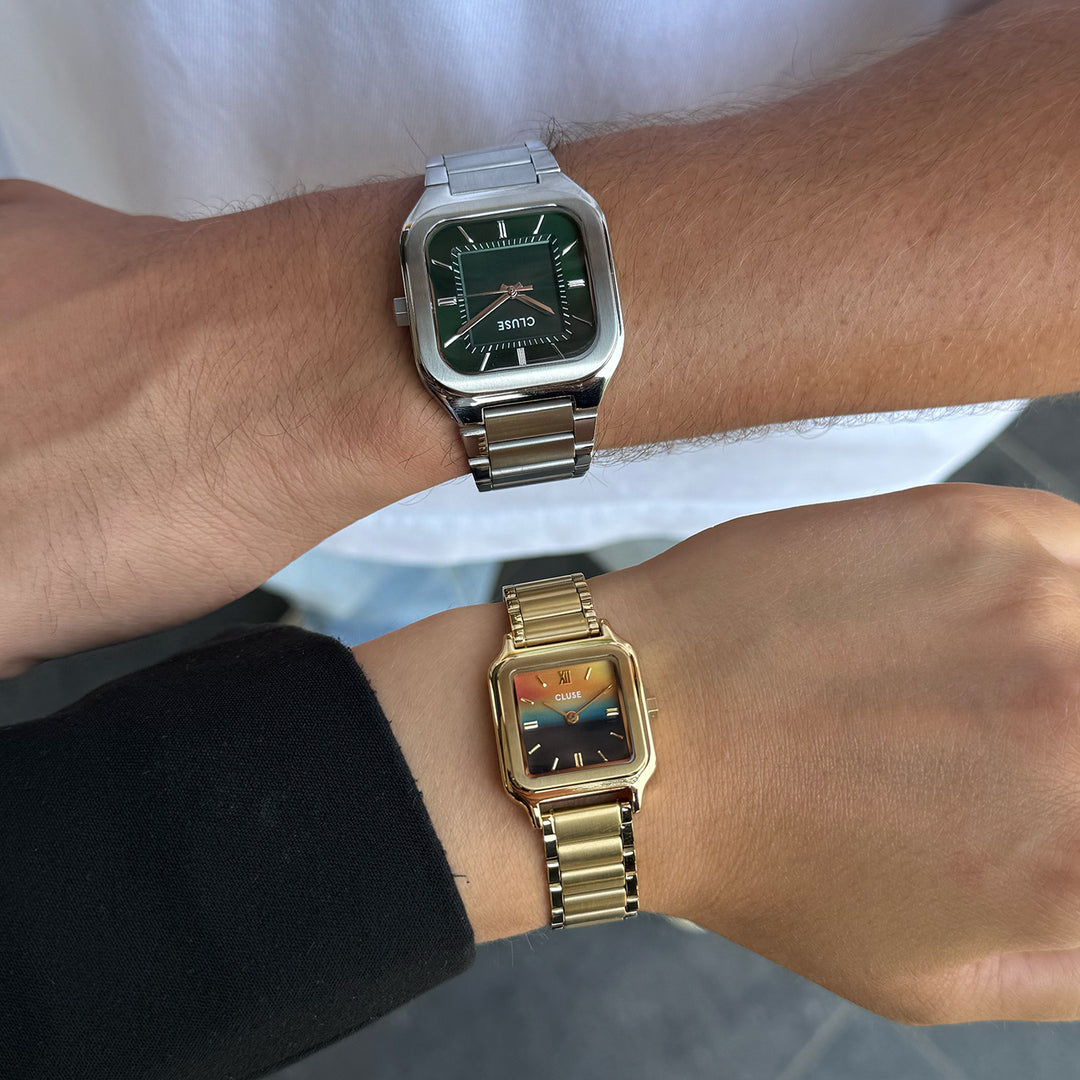 Quadrus Steel, Green, Silver Colour CW25702 - Watch on influencer