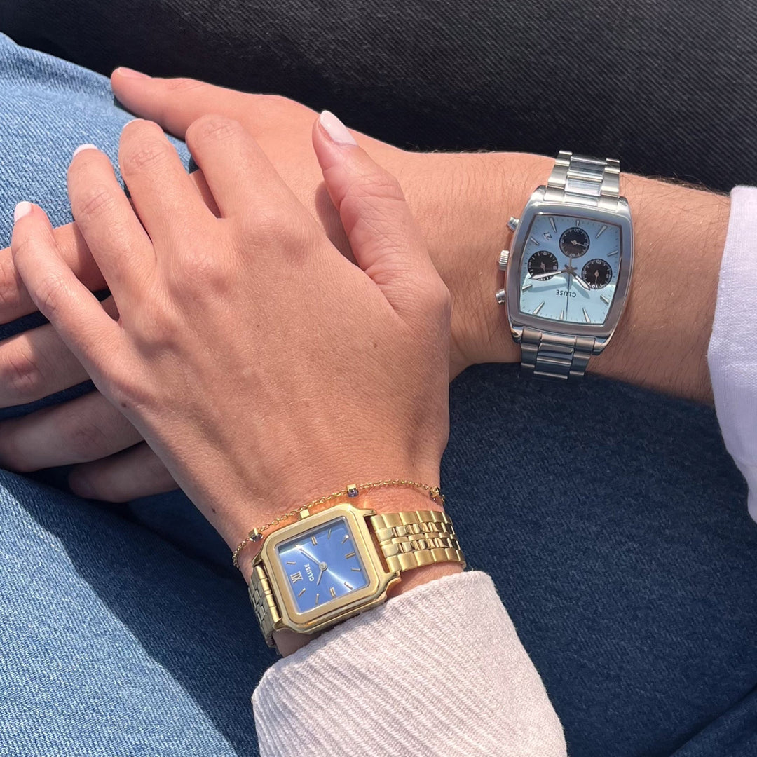 CLUSE Gracieuse Watch Steel, Kyanite Blue, Gold Colour CW11908 - watch on influencer