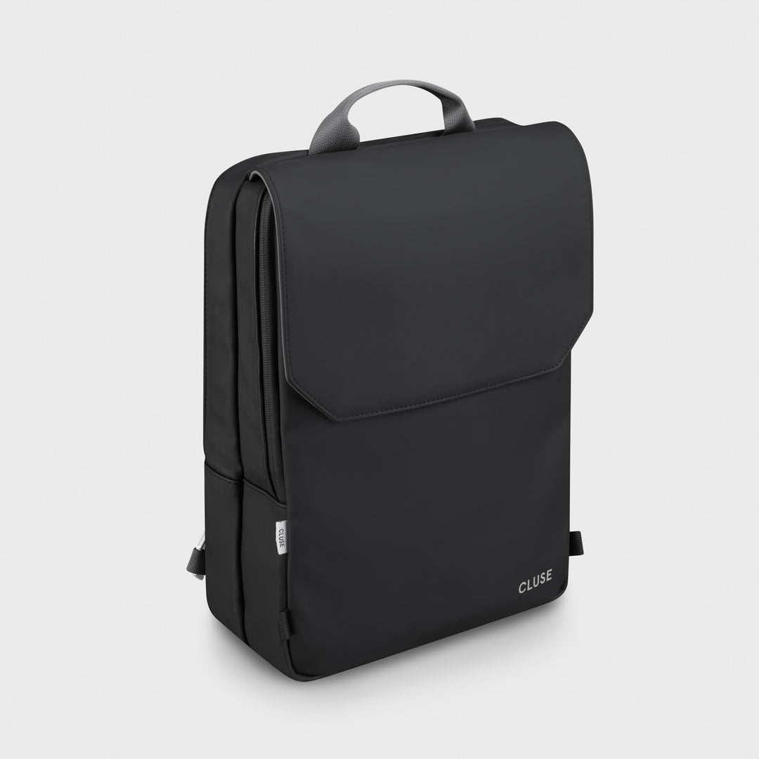 CLUSE Réversible Backpack Black Grey CX03506 - Backpack side Black