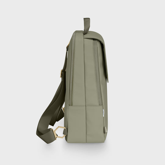 CLUSE Le Réversible Backpack Light Green Olive Gold Colour CX03511 - Backpack Profile