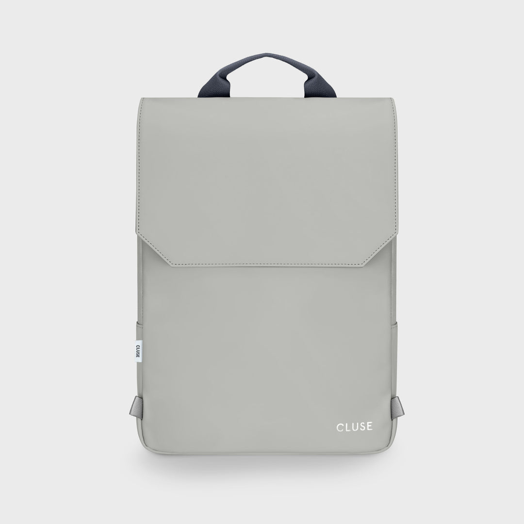 CLUSE Le Réversible Backpack Light Grey Navy Silver Colour CX03512 - Backpack Frontal Light Grey