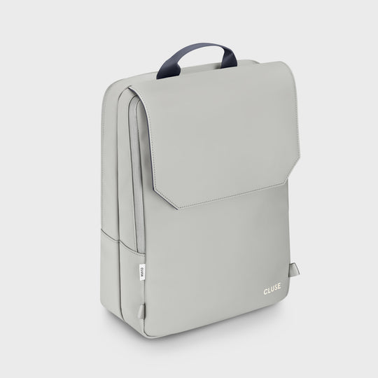 CLUSE Le Réversible Backpack Light Grey Navy Silver Colour CX03512 - Backpack side Light Grey