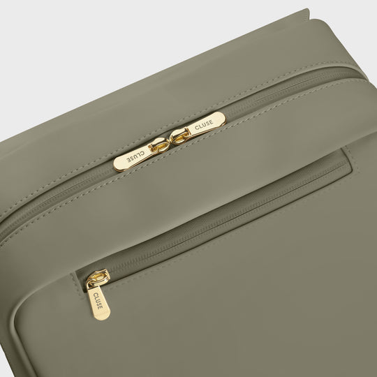 CLUSE Nuitée Backpack Light Green Gold Colour CX03610 - Backpack Zipper detail