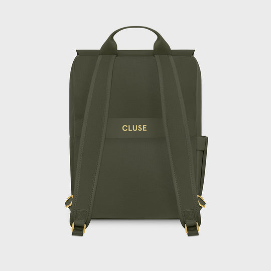 CLUSE Nuitée Backpack, Dark Green, Gold Colour CX03611 - Backpack back