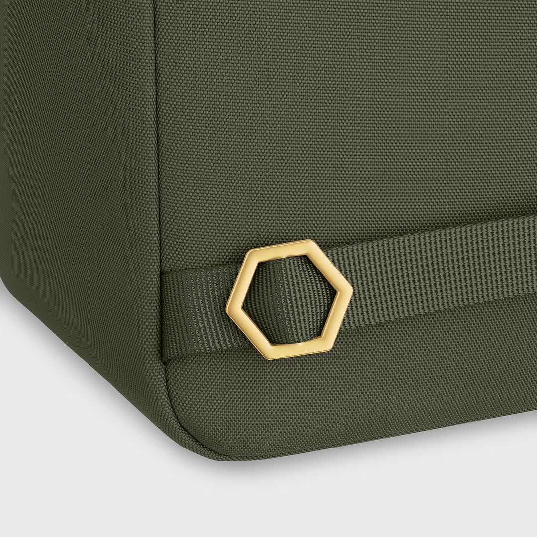 CLUSE Nuitée Backpack, Dark Green, Gold Colour CX03611 - Backpack shoulder strap