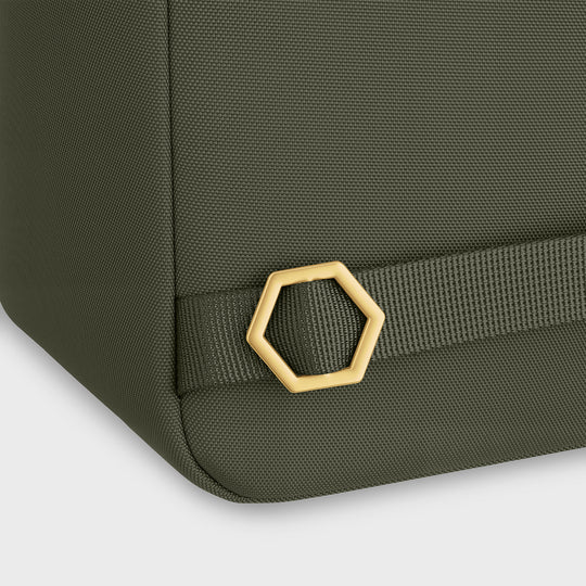 CLUSE Nuitée Backpack, Dark Green, Gold Colour CX03611 - Backpack shoulder strap