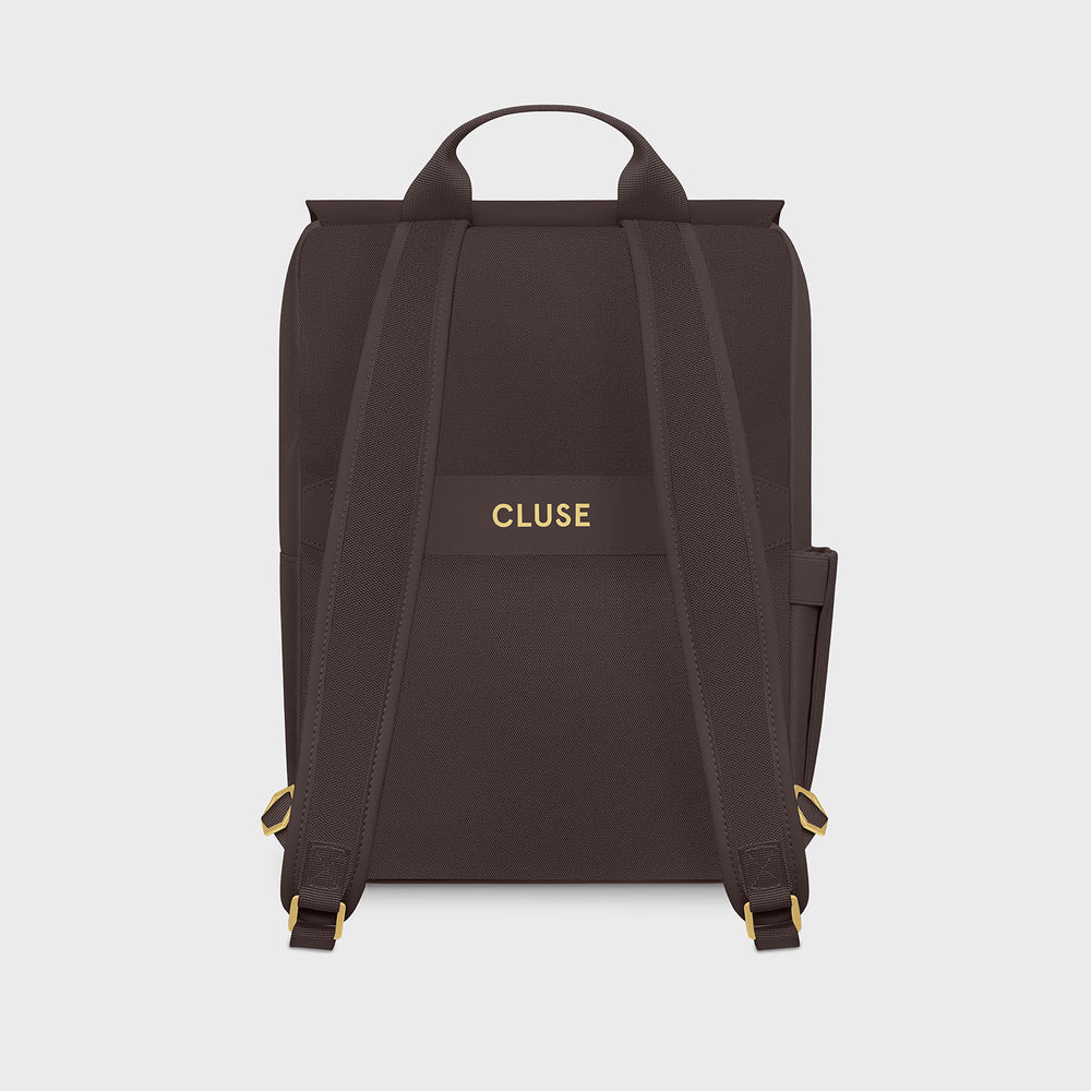CLUSE Nuitée Backpack, Dark brown, Gold Colour CX03612 - Backpack back