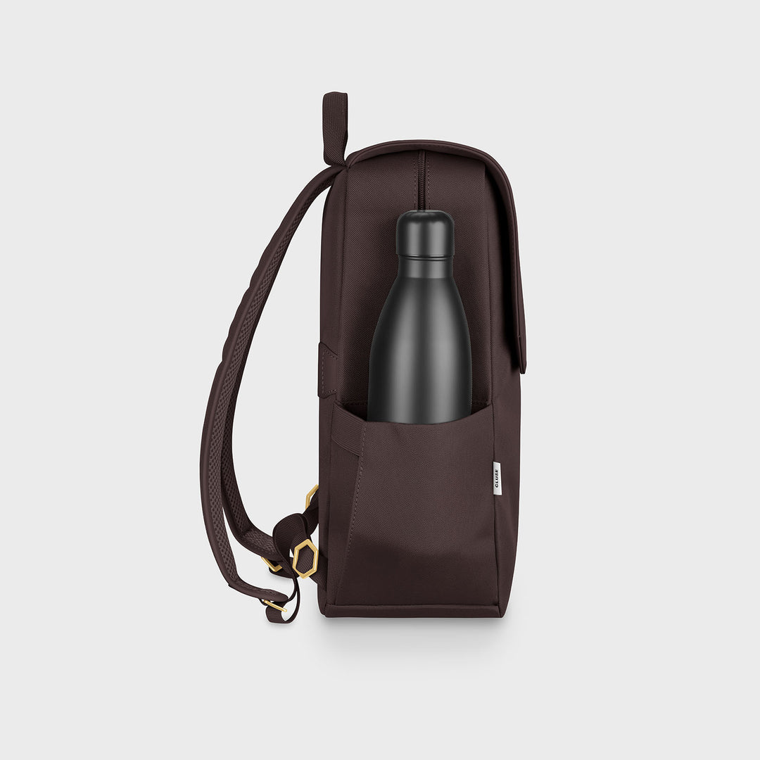 CLUSE Nuitée Backpack, Dark brown, Gold Colour CX03612 - Backpack side