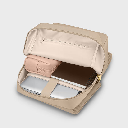 CLUSE Nuitée Backpack, Sand, Gold Colour CX03613 - Backpack what's inside