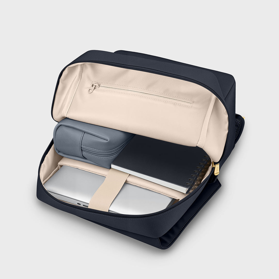 CLUSE Nuitée Backpack, Navy, Gold Colour CX03615 - Backpack inside