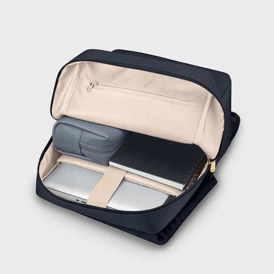 CLUSE Nuitée Backpack, Navy, Gold Colour CX03615 - Backpack inside