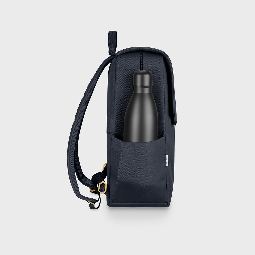 CLUSE Nuitée Backpack, Navy, Gold Colour CX03615 - Backpack side