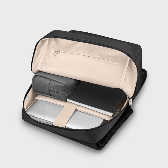 CLUSE Nuitée Backpack, Black, Silver Colour CX03616 - Backpack inside