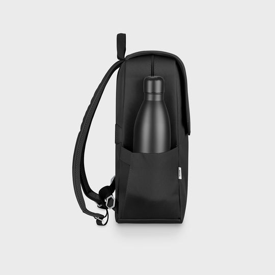 CLUSE Nuitée Backpack, Black, Silver Colour CX03616 - Backpack side