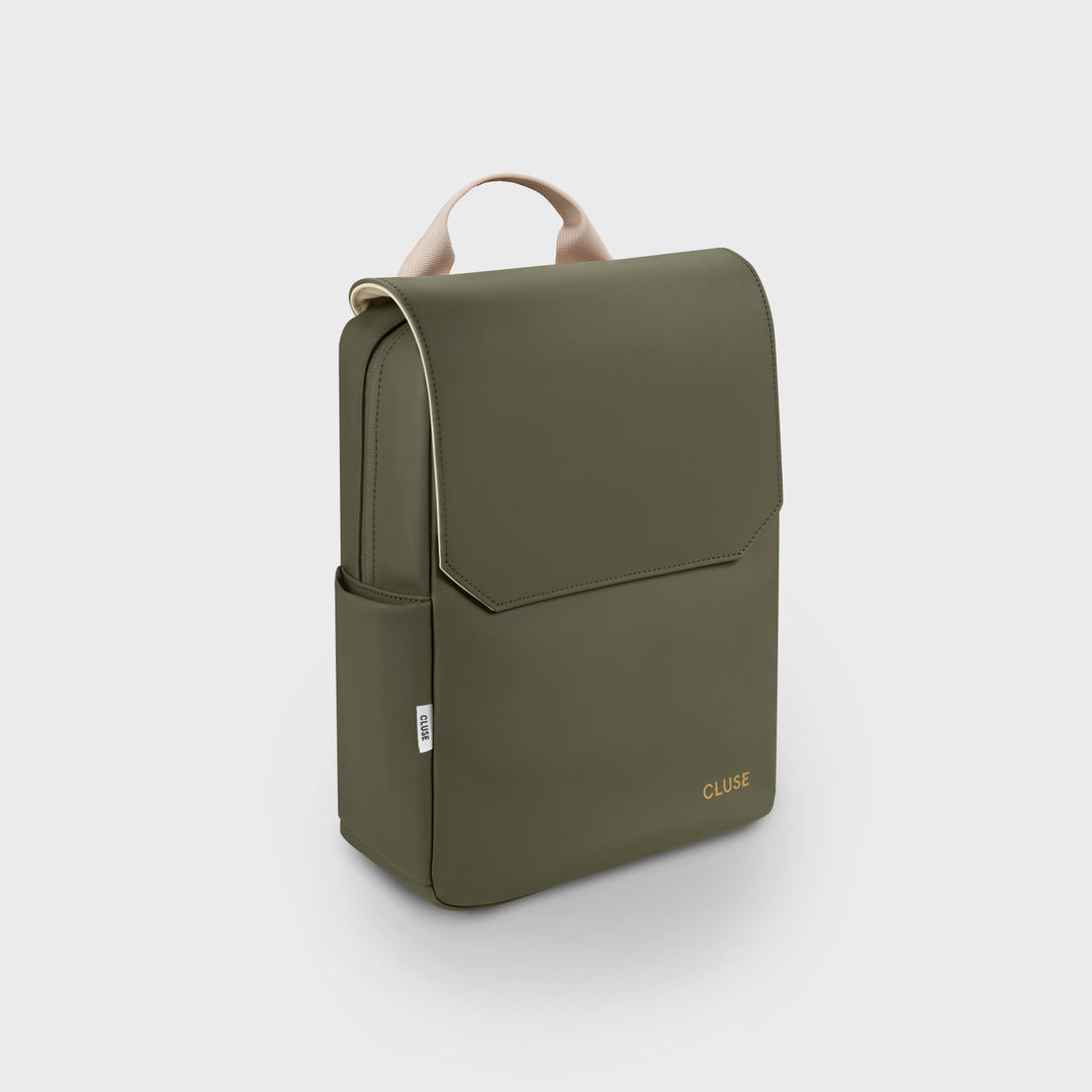 CLUSE Nuitée Petite Backpack Dark Green Beige Gold Colour CX03901 - Backpack