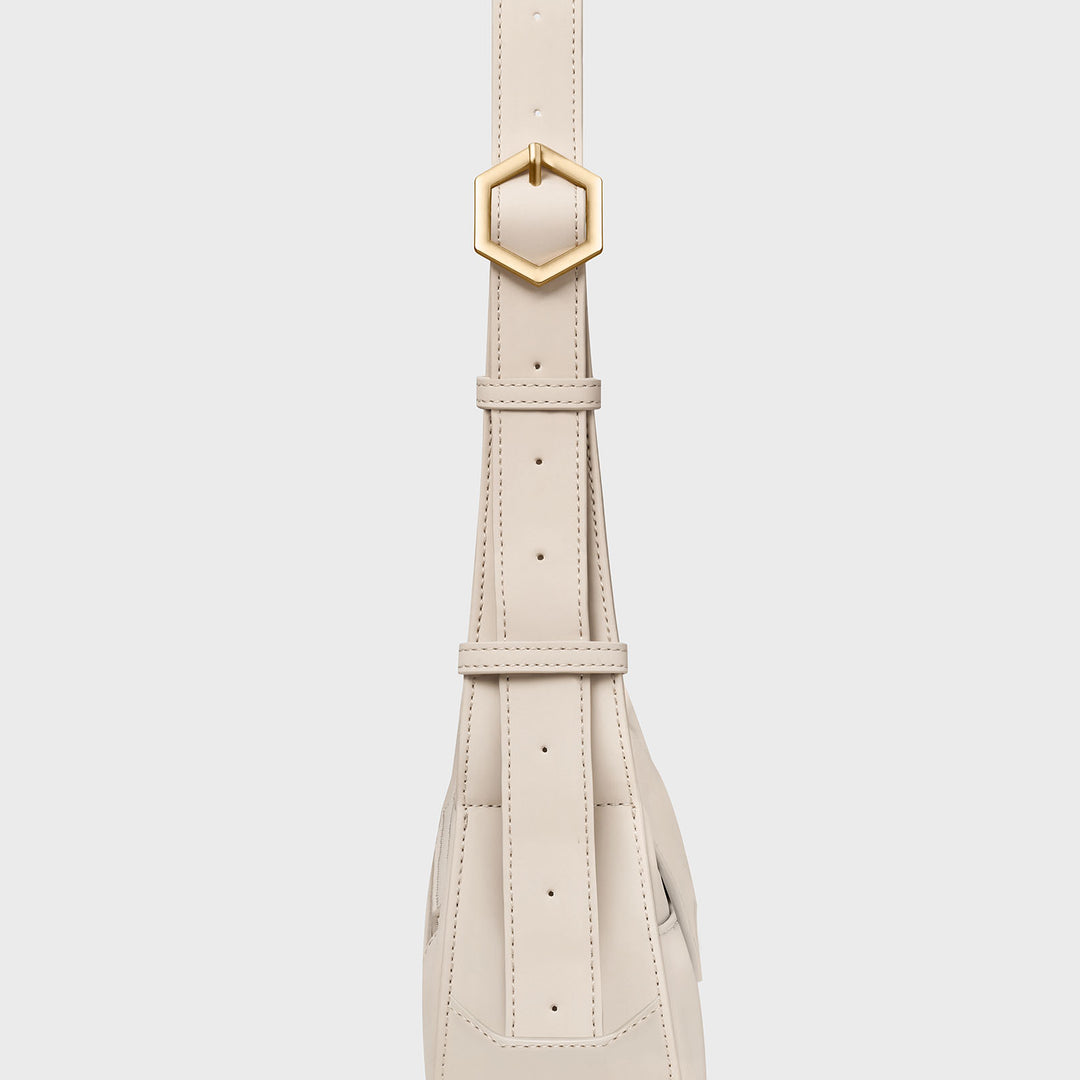 CLUSE Sacroisé Petite Crossbody Beige Gold Colour CX04202 - Bag Strap detail