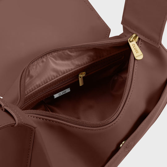 CLUSE Sacroisé Petite Crossbody Bag, Brown, Gold Colour CX04204 - Inside