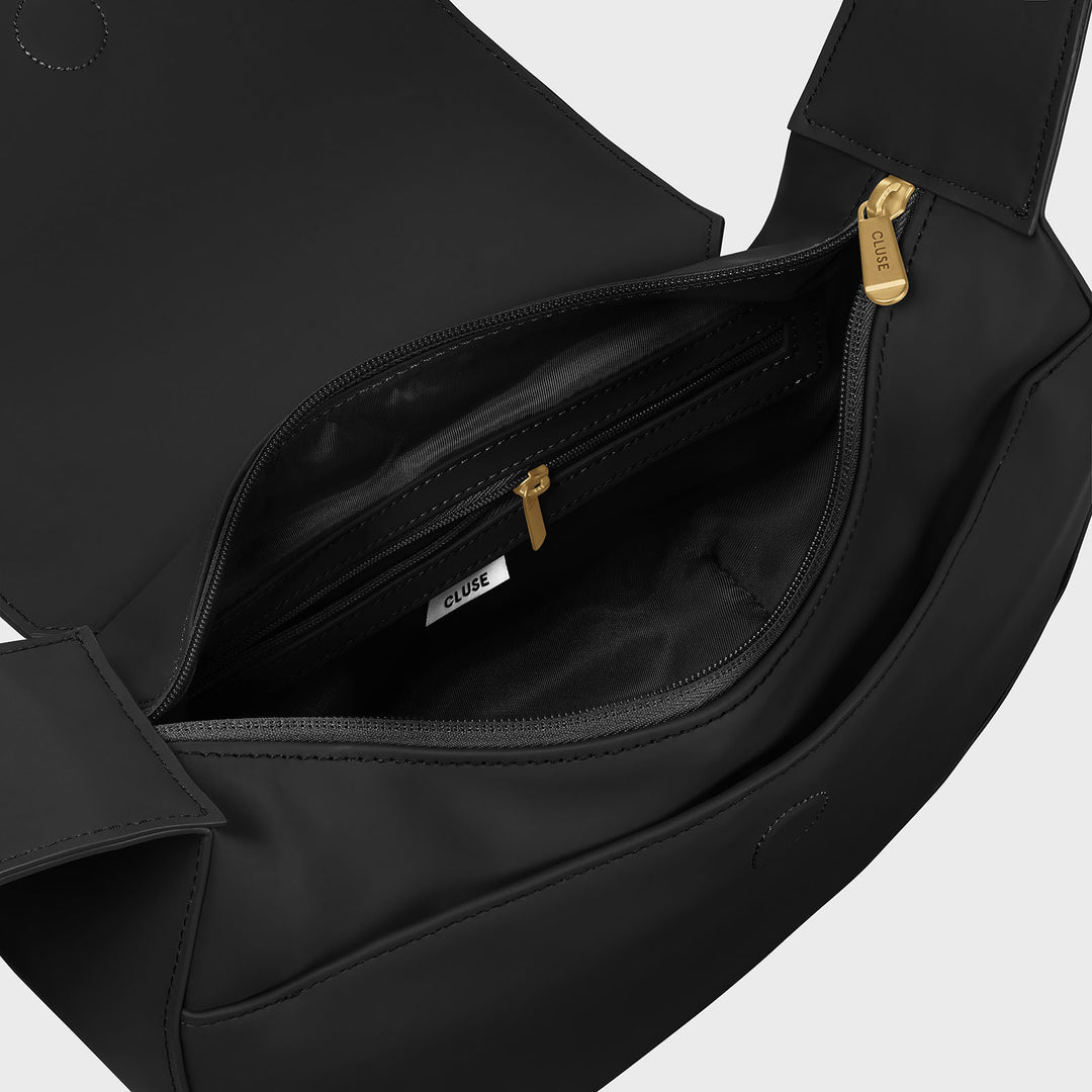 CLUSE Sacroisé Crossbody Bag, Black, Gold Colour CX04901 - Inside