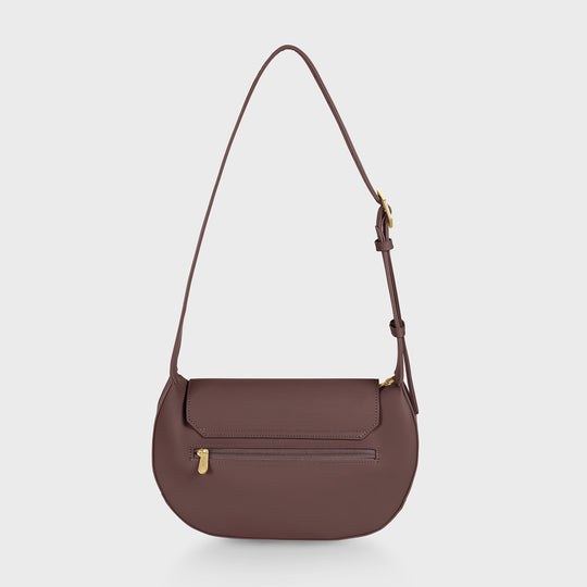 CLUSE Sacroisé Crossbody Bag, Dark Brown, Gold Colour - Backside