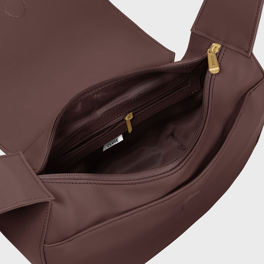 CLUSE Sacroisé Crossbody Bag, Dark Brown, Gold Colour - Inside