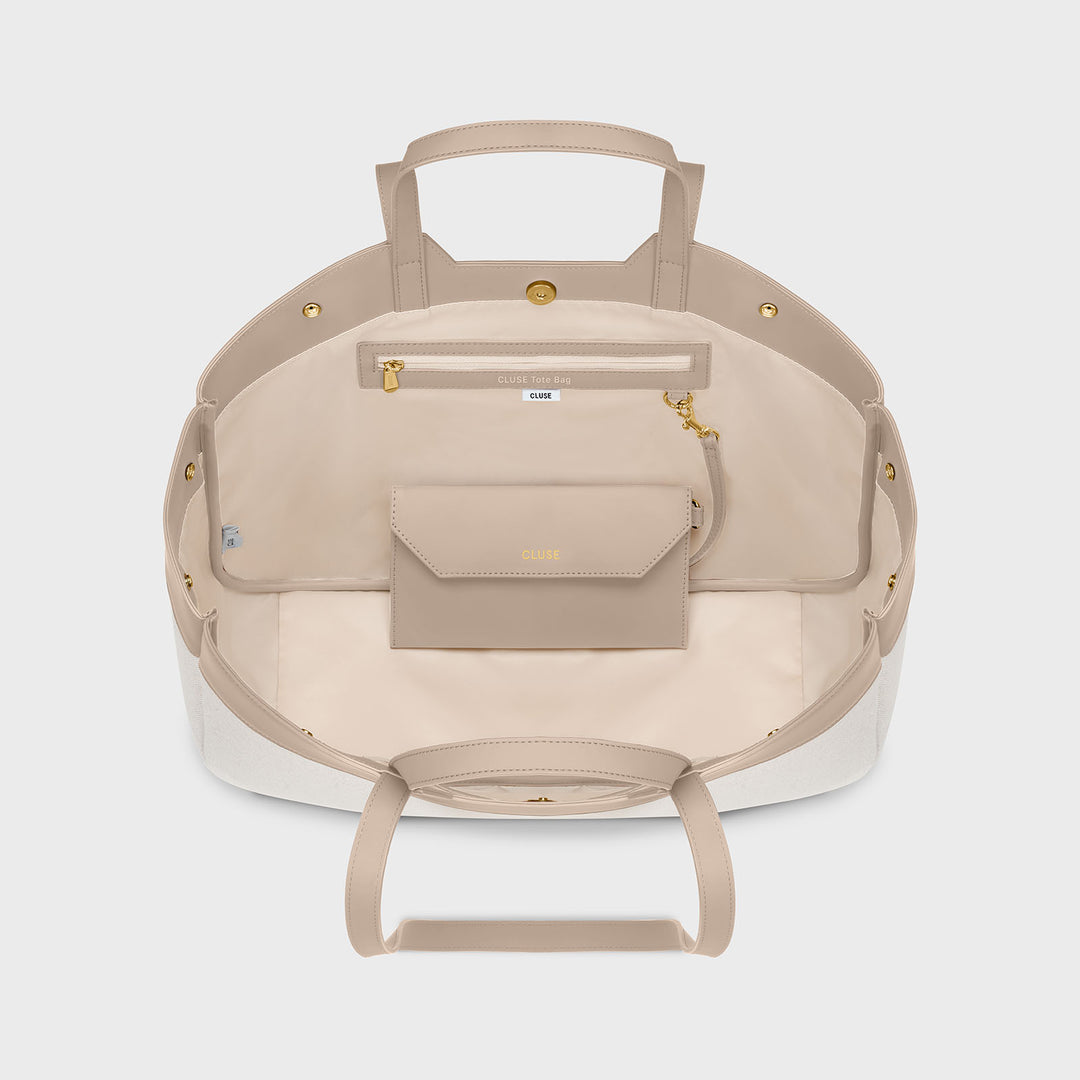 CLUSE Tote Bag, Beige, Sand Colour CX15406 - Tote bag inside