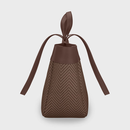 CLUSE Tote Bag, Textured Tan Colour CX15407 - Tote bag side