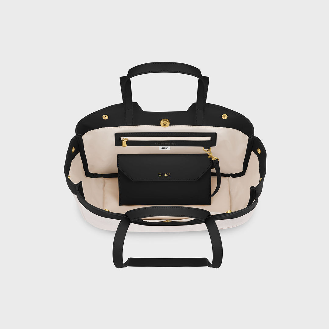 CLUSE Tote Bag Petite, Beige, Black Colour CX15801 - Tote bag inside